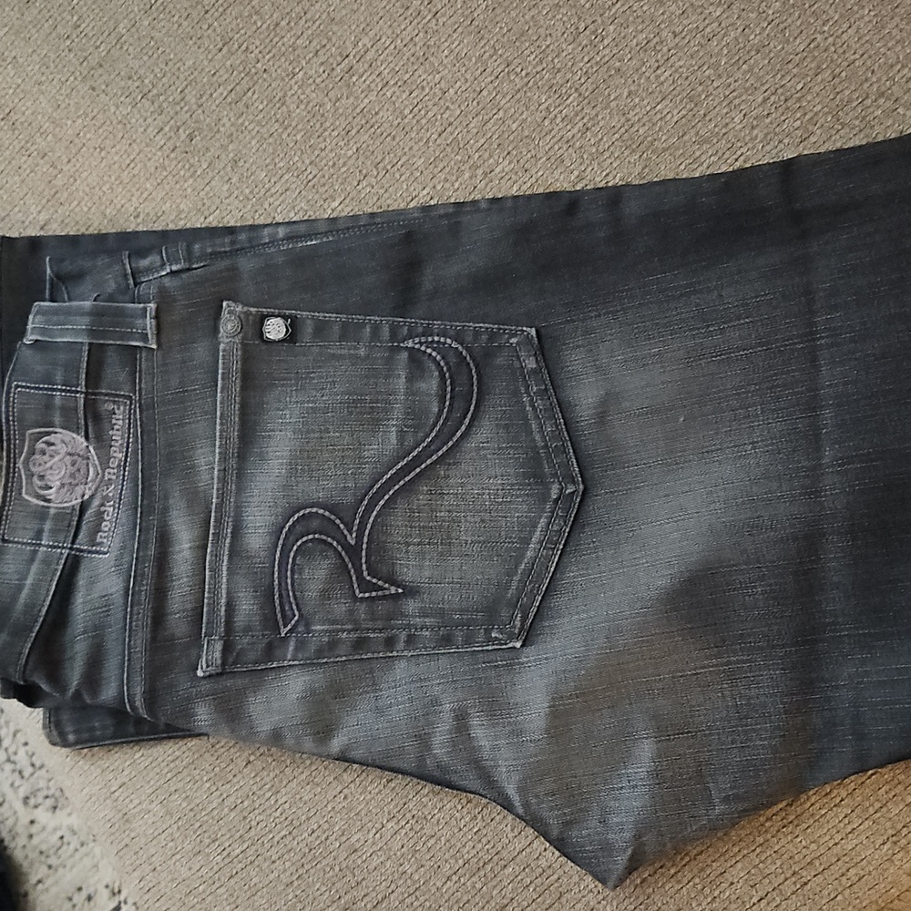 Rock & Republic Dark Gray Slim Jeans